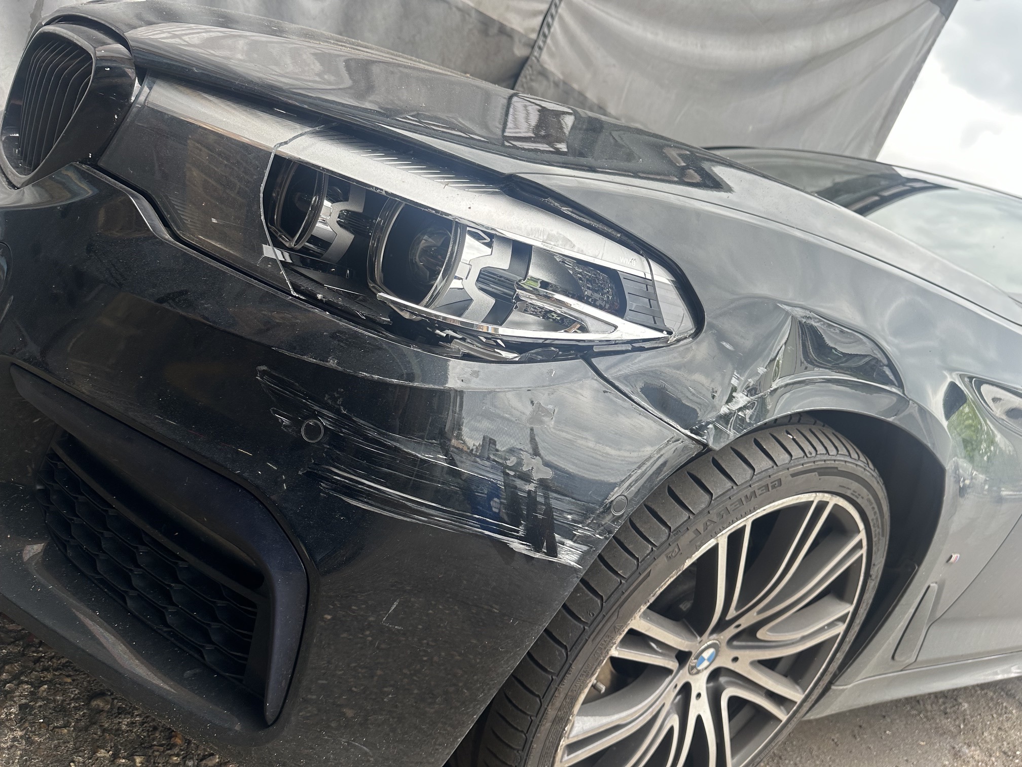 Vehicle before accident repair